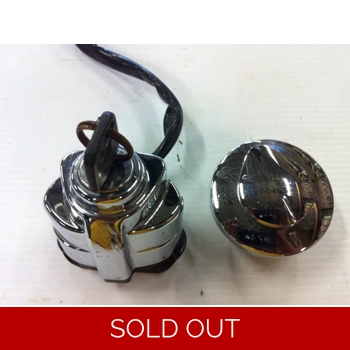 2004-06 Honda VT750C VT750CA Shadow Aero Ignition Switch and Fuel Cap with Key 17620-KR3-751